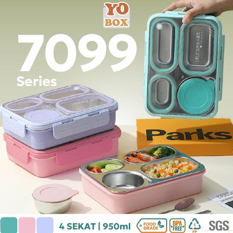 Kotak makan stainless 4 sekat