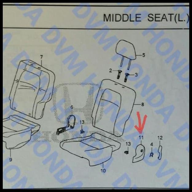 TERBARU COVER RECLINING JOK TENGAH KIRI BAGIAN LUAR BEIGE ORIGINAL MOBILIO 