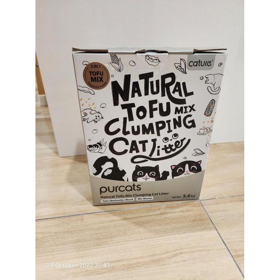CATURE Natural Tofu Mix Clumping Cat Litter Pro Odor Control (TERBAIK) (TERBARU) (TERMURAH)