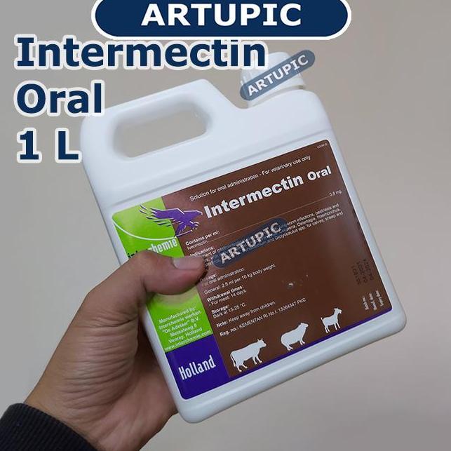 Intermectin Oral 1 L Obat Parasit Kutu Cacing Cacingan Hewan Ternak (TERBAIK) (TERBARU) (TERMURAH)