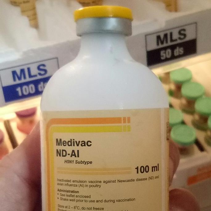 vaksin inaktif medivac ND AI 100 ml (TERBAIK) (TERBARU) (TERMURAH)