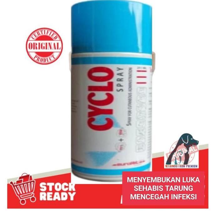 CYCLO SPRAY OBAT AYAM MENYEMBUKAN LUKA MENCEGAH INFEKSI CYCLO IMPORT (TERBAIK) (TERBARU) (TERMURAH)