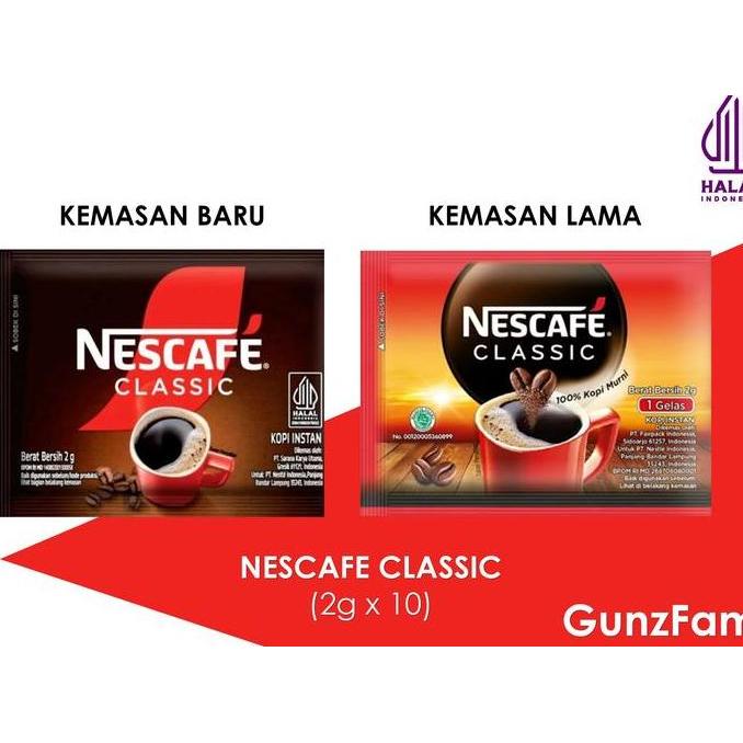 Nescafe Classic Sachet 2gr - 1 Pack isi 60 Sachet