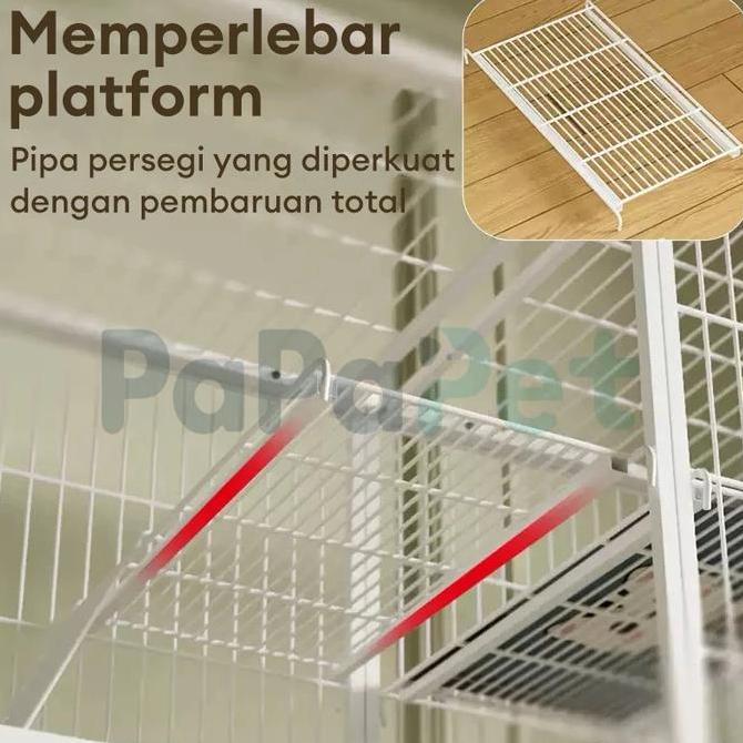 Kandang kucing Kandang Kandang Hewan Peliharaan Kandang Besar Murah yang Kokoh Beberapa Kucing