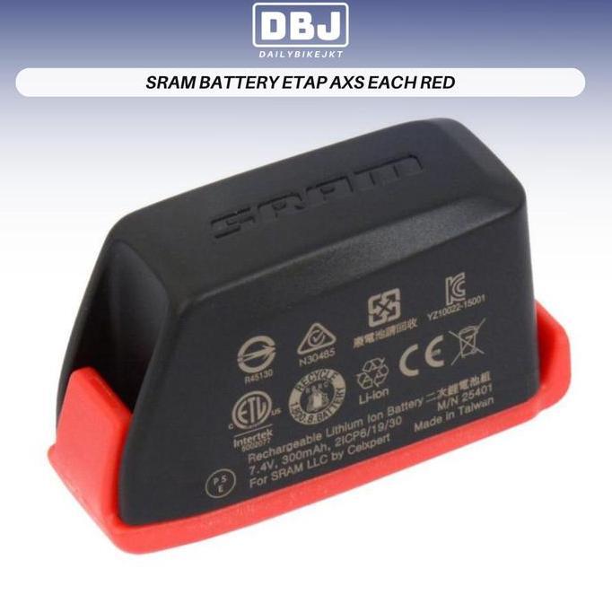 BATTERY SRAM ETAP AXS EACH RED BATTERY