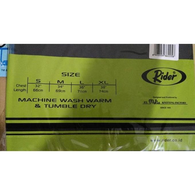 Realboy- Kaos Oblong Lengan Panjang Rider | Pakaian Dalam Musim Dingin | R221B