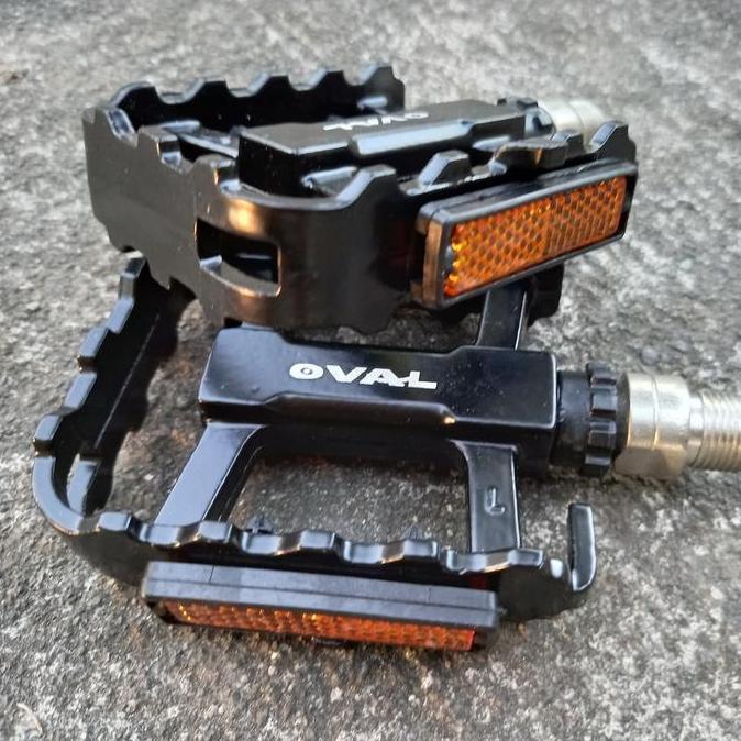 PEDAL MTB - PEDAL BEARING MTB - PEDAL SEPEDA LIPAT - PEDAL OVAL ALLOU ORIGINAL DAN TERPERCAYA