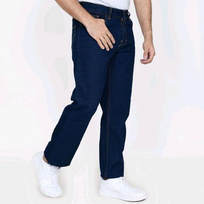 WRANGLE'R Celana Jeans Pria Reguler Standar Original Wrengler Biru Navy / Dark Blue 28-44 murah
