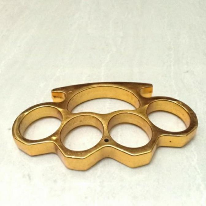 Knuckle Tinju Besi Tebal Hitam Silver Gold Alat pertahanan Diri (TERBAIK) (TERBARU) (TERMURAH)