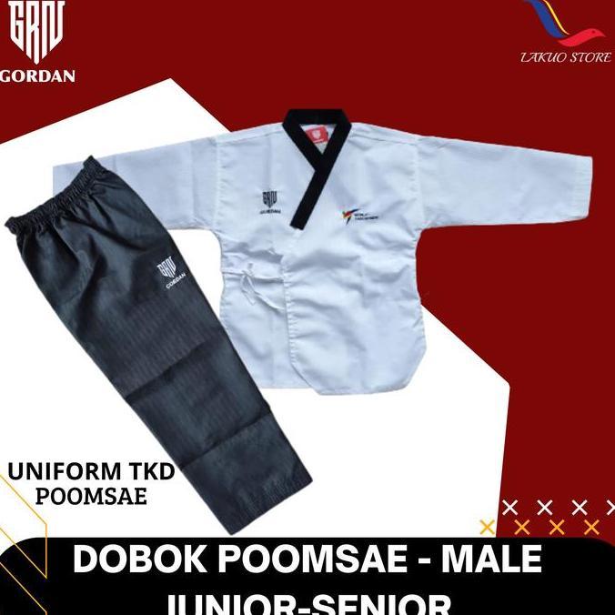 DOBOK POOMSAE GORDAN JUNIOR & SENIOR / DOBOK TAEKWONDO POOMSAE (TERBAIK) (TERBARU) (TERMURAH)