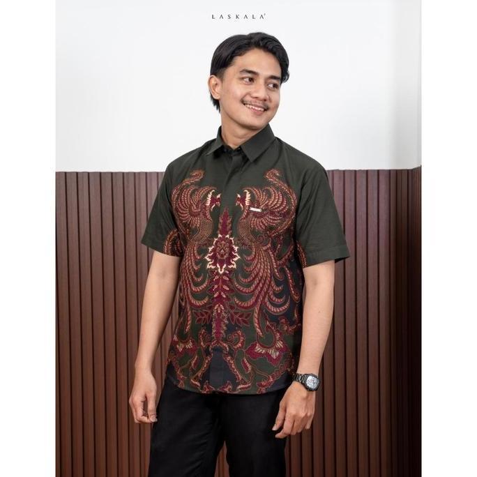 Promo Laskala Premium Batik - Reswara | Slimfit | Lengan Pendek
