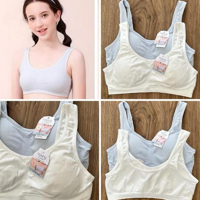 Young curves miniset branded C22-100039 junior vest seamless