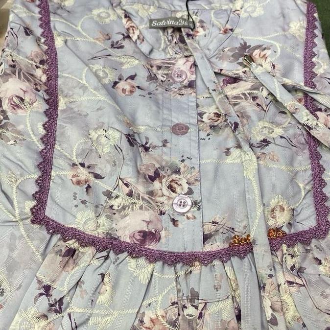 Promo Gamis Salvina Renda Tali Samping Muslim Wanita Dress