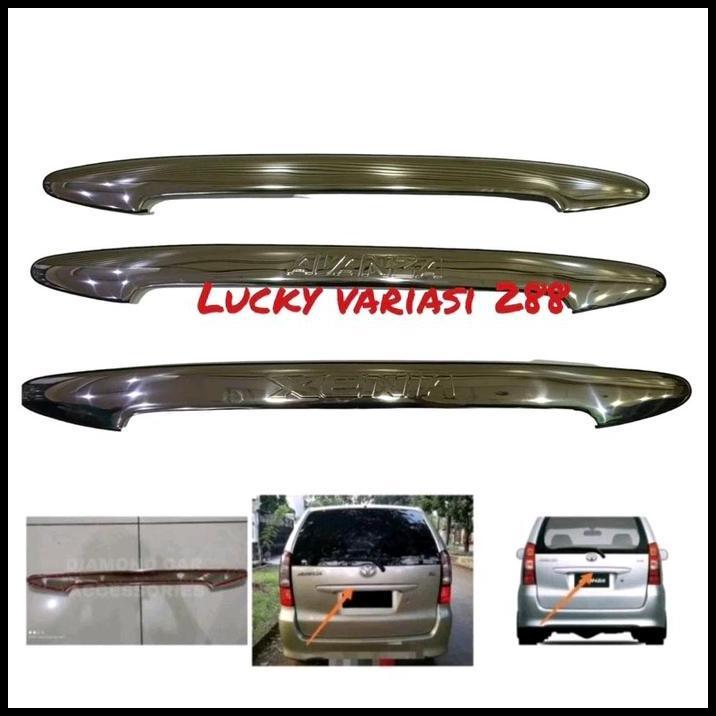 GRATIS ONGKIR TRUNK LID AVANZA/XENIA 2004-2011 TRUNGLID CHROME AVANZA/XENIA EMBOSS TRUNKLID AKSESORI