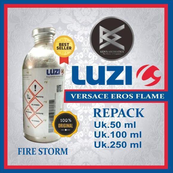 Thebest- Parfum VRSCE Eros Flame Luzi - FIRE STORM LUZI Biang Murni Repack