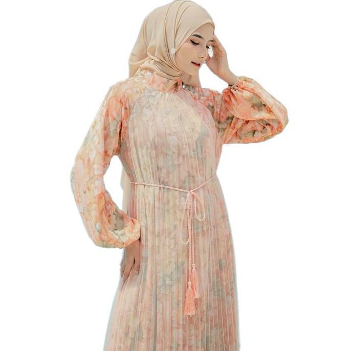 Promo Dahlia Dress | Gamis Premium | Dress Ceruti Premium | Dress Kondangan Formal Muslim Outer Tile