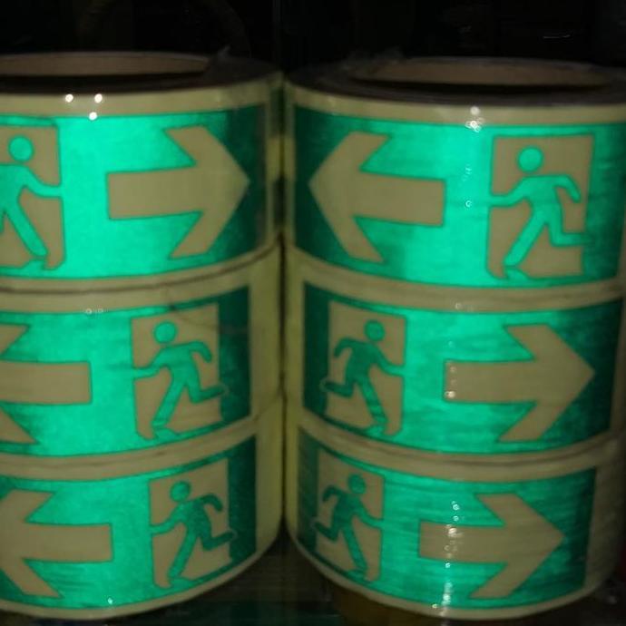 skotlet reflective jalur evakuasi fospor glow in the dark