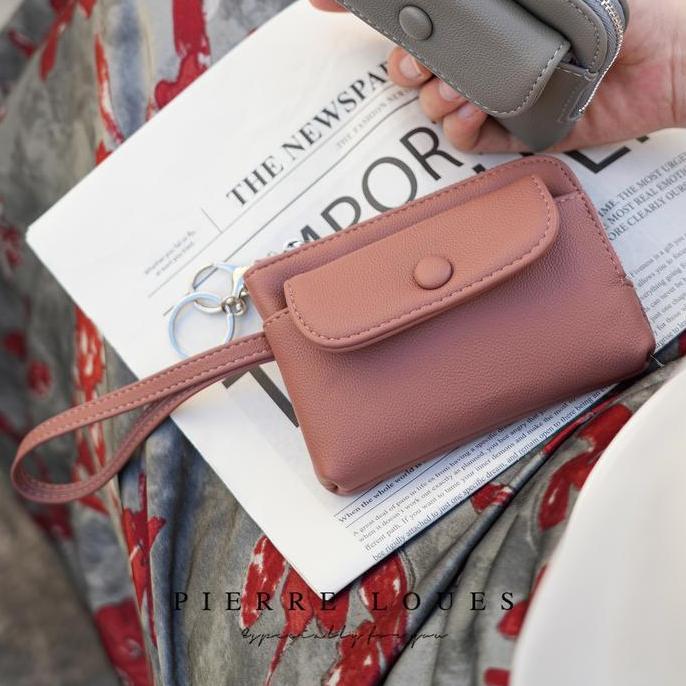 [Exclusive di Tiktok] Dompet Koin Mini Wanita Kulit PU PIERRE LOUES Morina Wallet