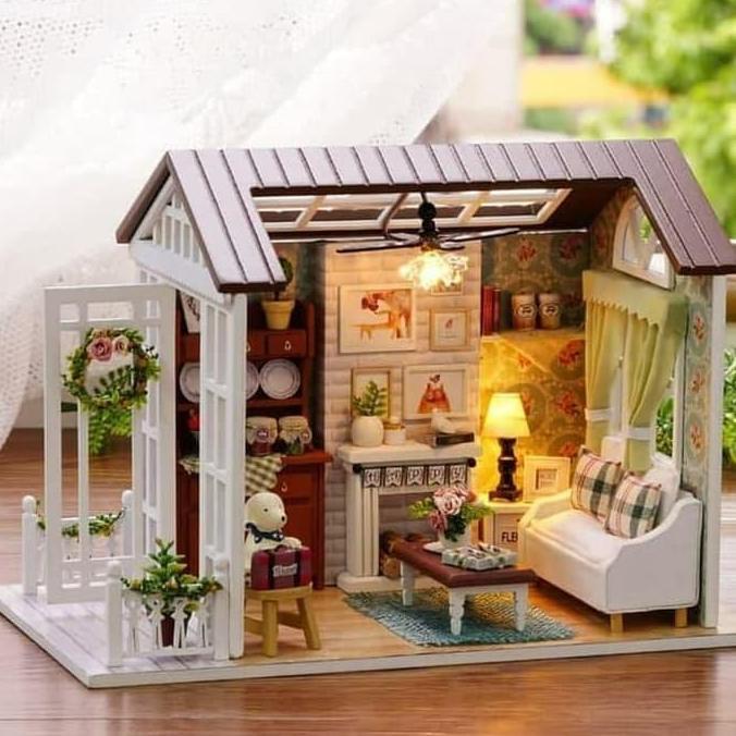Miniatur rumah boneke / diorama / puzzle