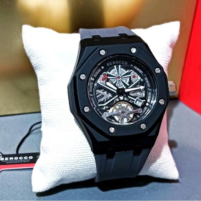 JAM TANGAN PRIA WANITA LEOPARD TALI RUBBER