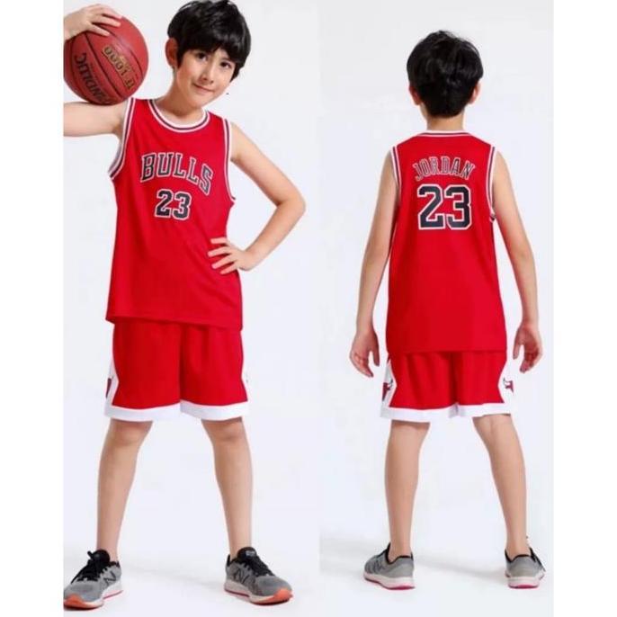 Thebest- Setelan Jersey Baju Basket Anak Kids Jersey Basketball