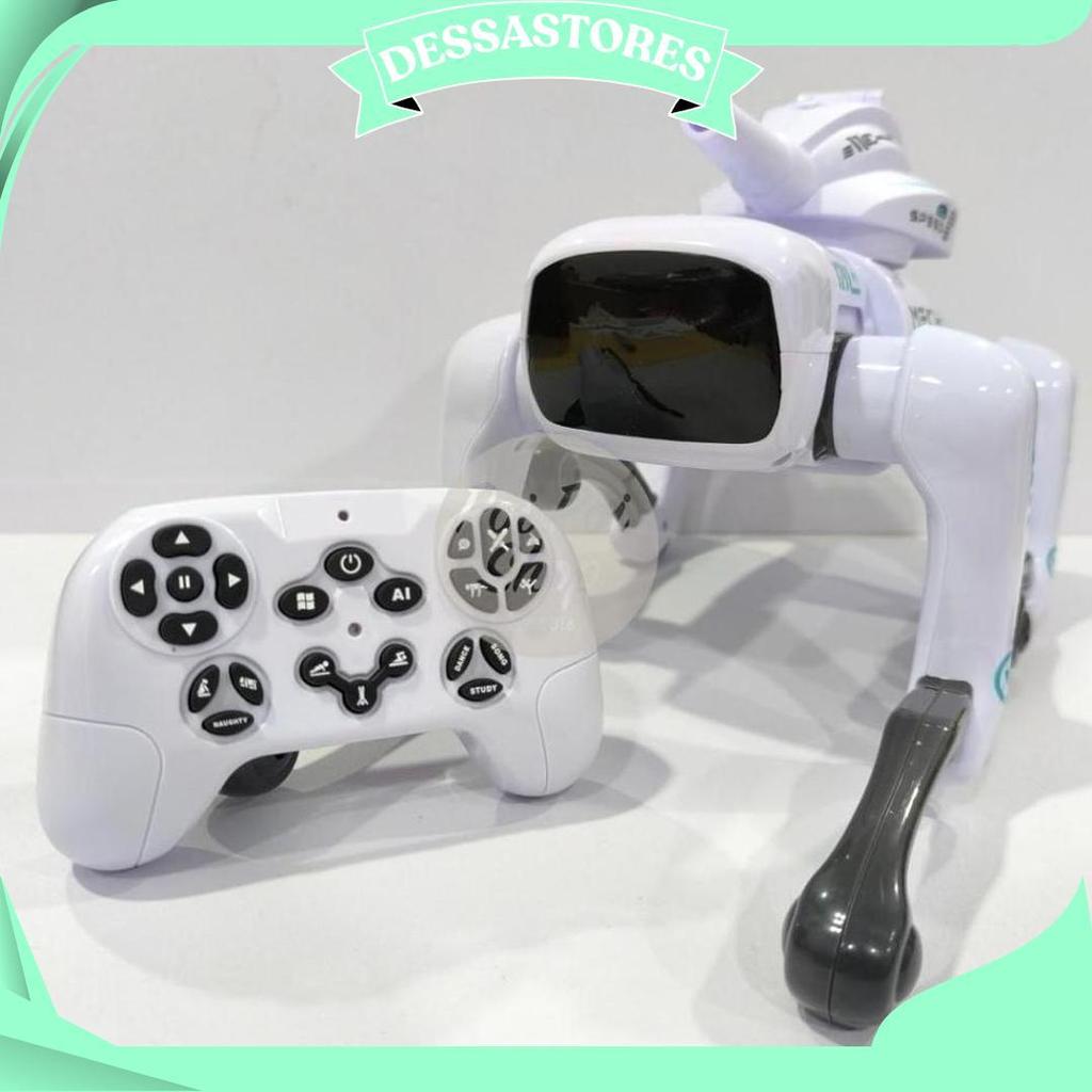 Mainan Robot Anjing Dog Rc Joget Unitree Mechdog Mainan Edukasi Anak Turret Robodog Canggih Nari Kad