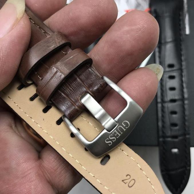 TALI JAM TANGAN GUESS KULIT CROCO ORIGINAL