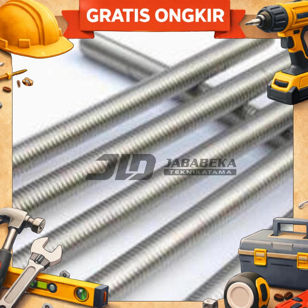 As Drat Besi Mentah M24 As Long Drat Besi Mentah Panjang 1 Meter