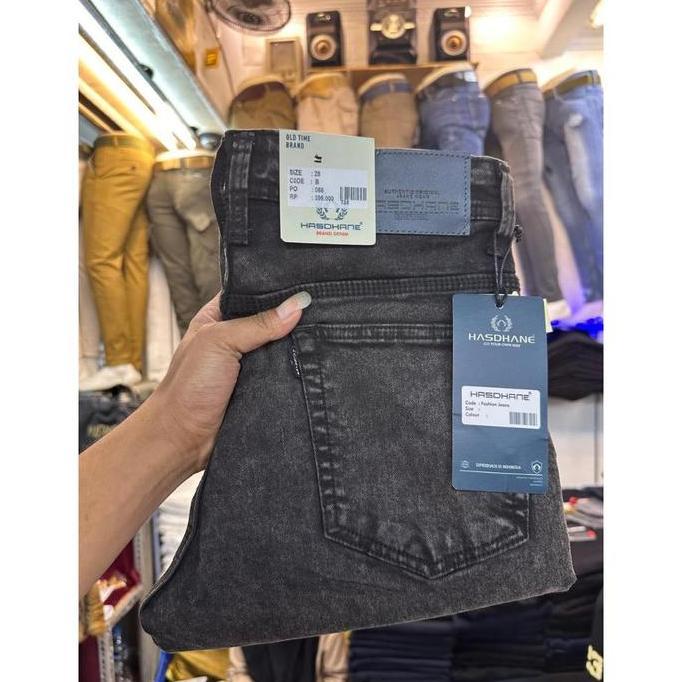 Grade Ori Celana Softjeans Hitam Pria - Celana Panjang Pria - Celana Jeans Hasdhane Lokal Ori - Cela