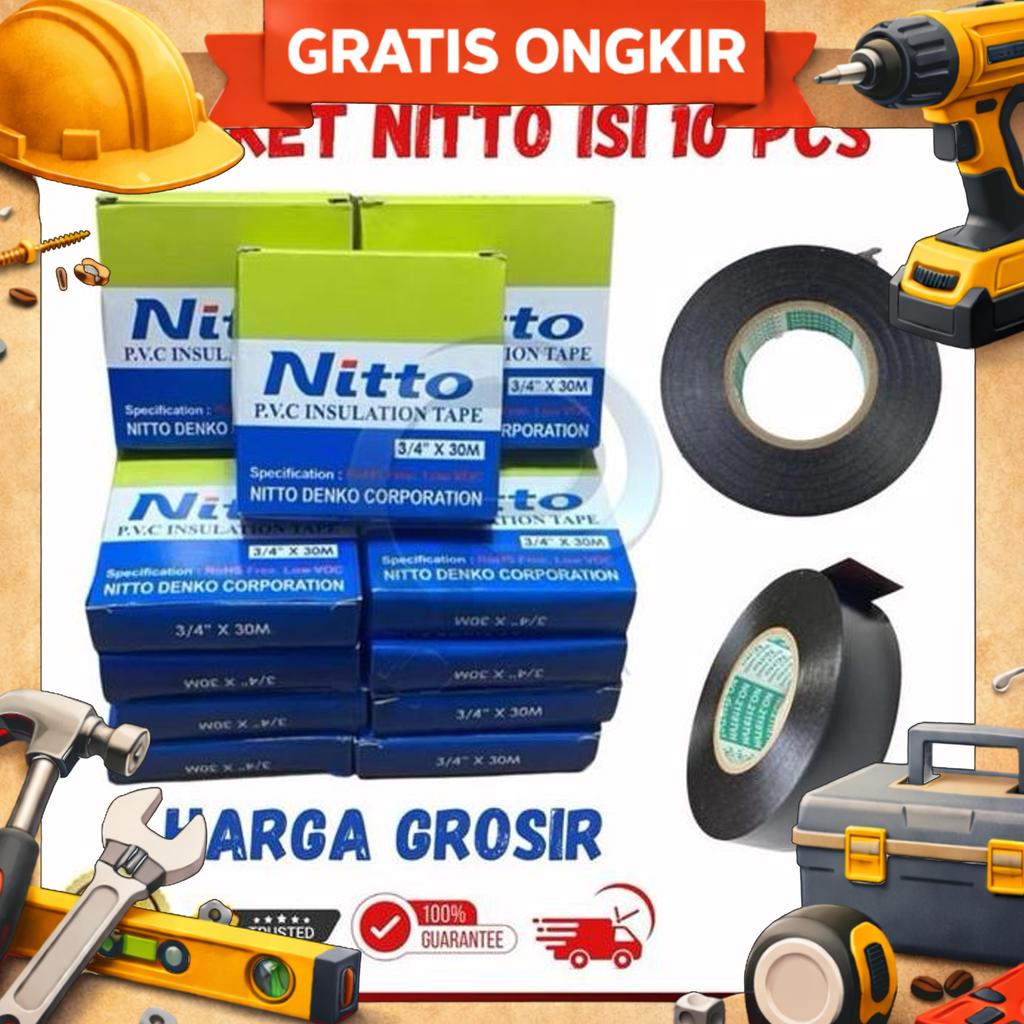 Isolasi Nitto Paket Isi 10 Pcs Grosir