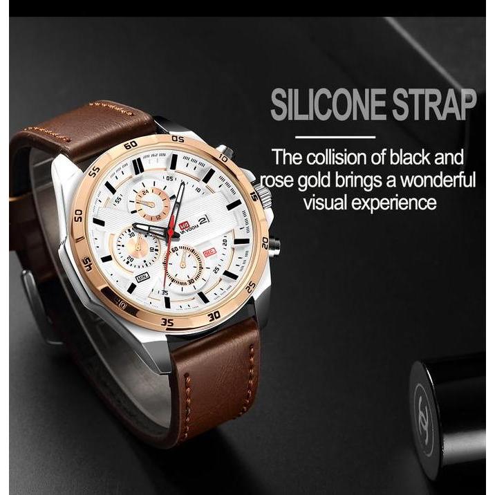 BEST SELLER JAM TANGAN PRIA VAVA VOOM 216 ORIGINAL KRONOGRAF KALENDER ANALOG HADIAH WATCHES