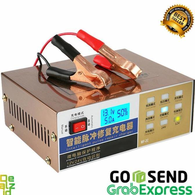 Charger Aki Charger Accu Mobil Motor Battery Charger 12V/24V 100AH