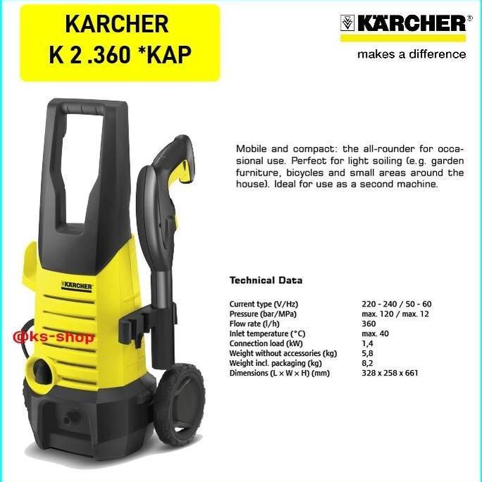Karcher K 2.360 | Mesin Cuci Steam Mobil dan Motor. K2.360