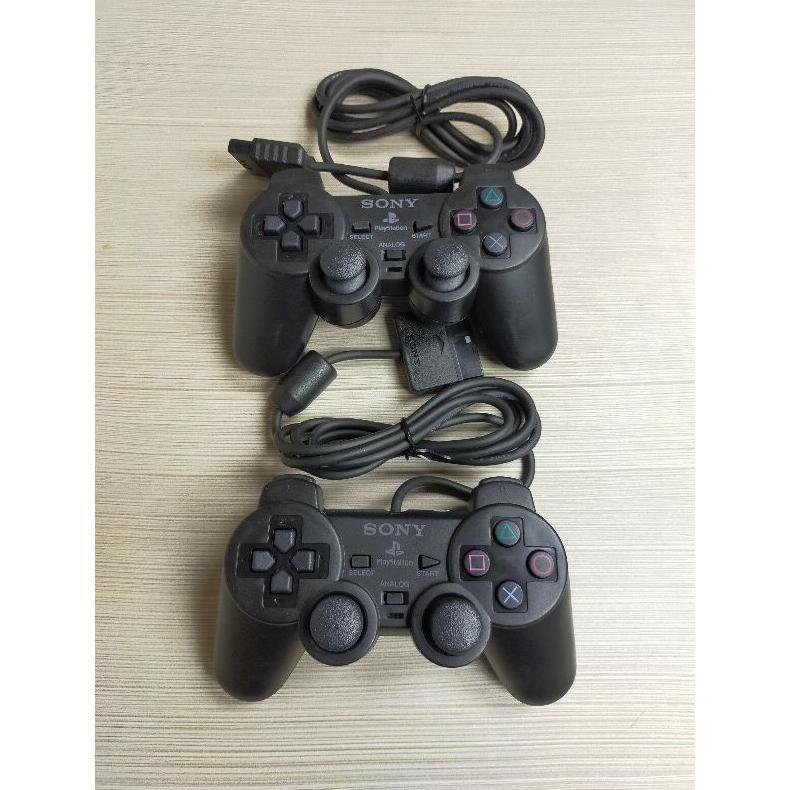 PAKET 2 PCS STIK PS2 GETAR HITAM / STIK PS2 MURAH