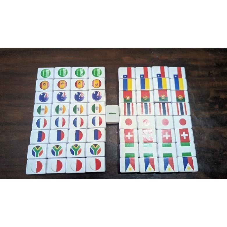 Mahjong Flag game board Merge Country Seaside Escape game balok