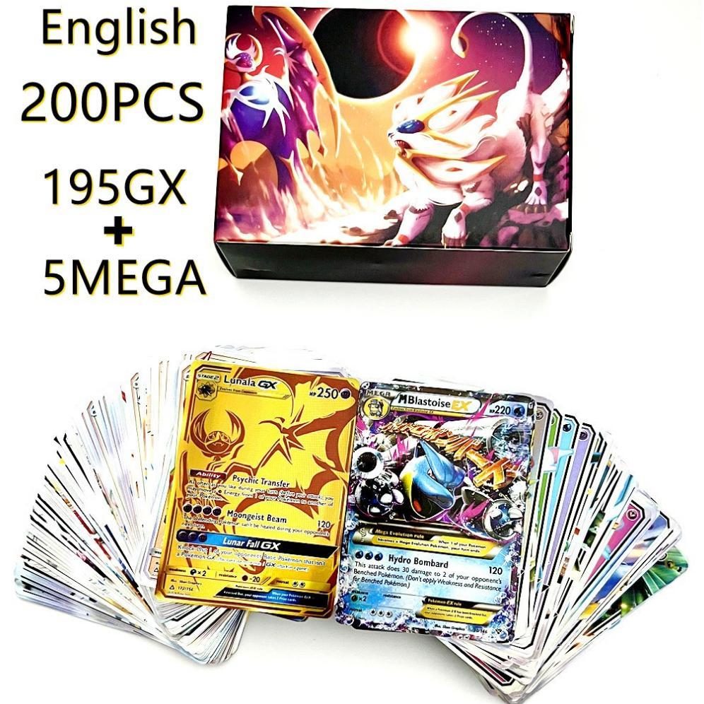 100%ORI/COD 300PCS/200PCS/100PCS Kartu Pokemon TCG Vmax Hologram English Version Trading Card HOLOGR