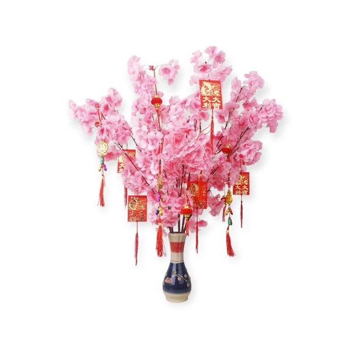 Pohon Angpao ukuran 70cm / Bunga Sakura/ Pohon Imlek / Pohon Meihua