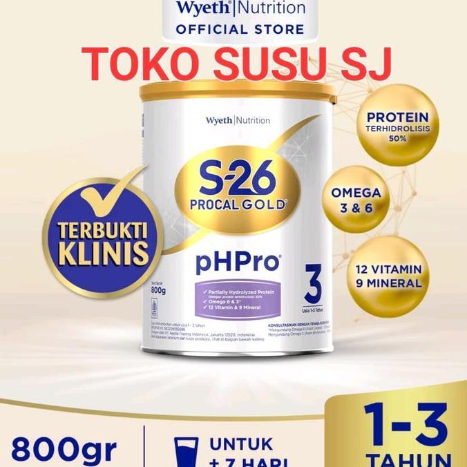 Bybyxt- S26 Procal Gold Phpro 3 800 Gram/800Gr/Nan Ph Pro 3 Susu