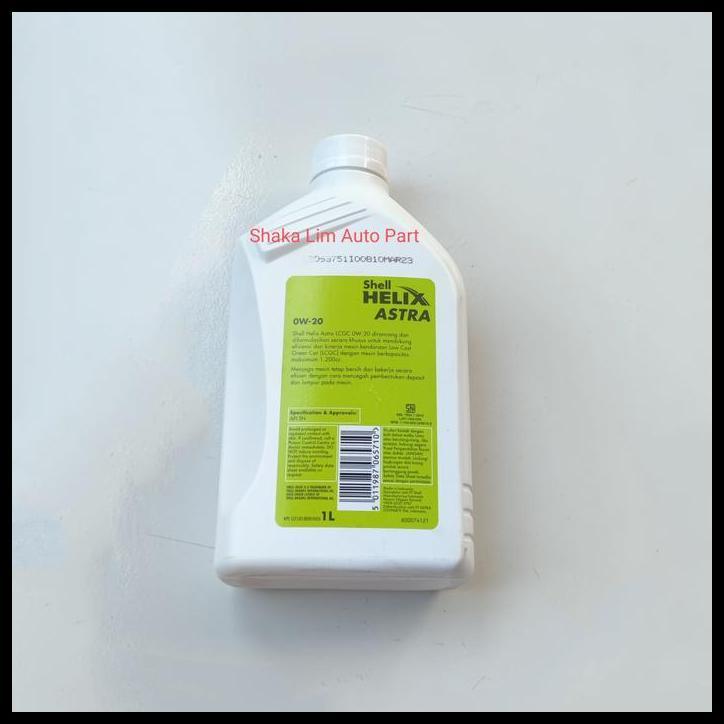 HOT DEAL OLI OIL SHELL HELIX ASTRA SAE 0W - 20 API SN 1 LITER FULLY SYNTHETIC 