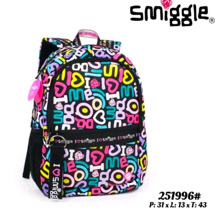 Tas Smiggle I Love Smiggle Backpack/Ransel Anak SD /School bag/kado