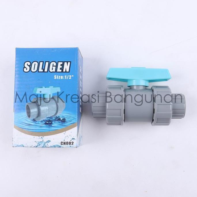 Airpro- Ball Valve Watermur Soligen 1/2 Inch Water Mur Stop Kran Keran Cn 002