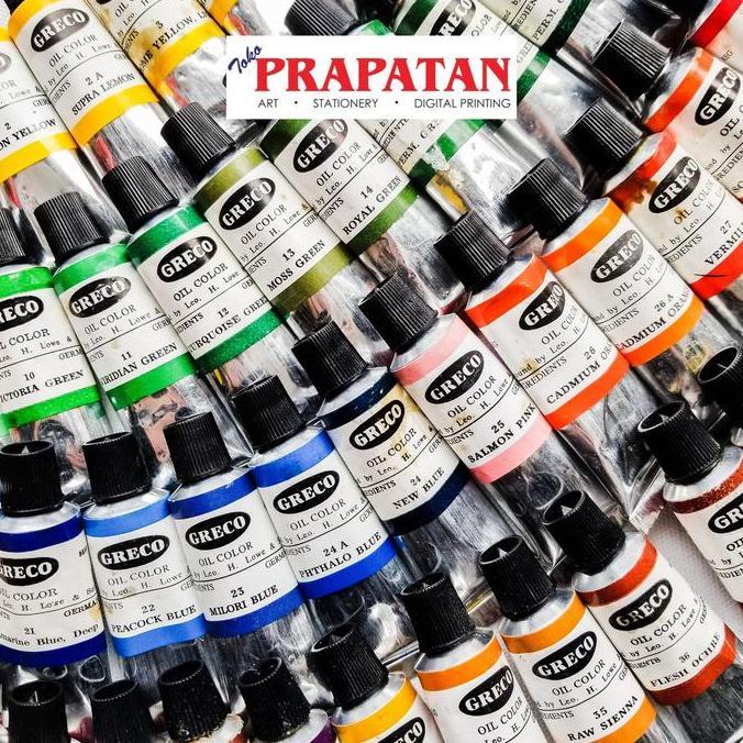 Greco Oil Color / Oil Colour / Cat Minyak Greco 21Ml (Kategori 3)