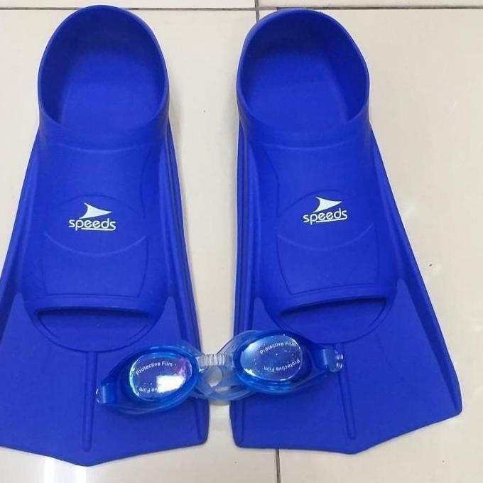 TERLARIS Paket SPEEDO Sepatu Renang karet size 30-41 dan kacamata renang