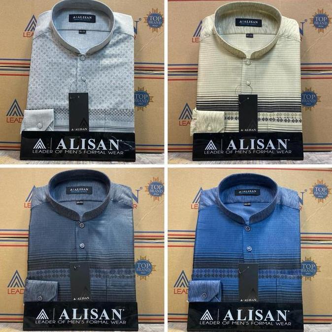 KOKO PANJANG ALISAN Bordir Lengan Panjang Warna Sage Coklat Abu Olive