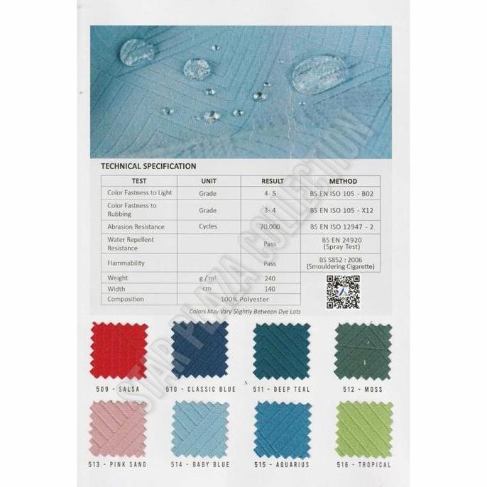 Allo- Kain Velvet / Suede Waterproof Hikaron - Brompton (Sofa, Kursi, Jok)