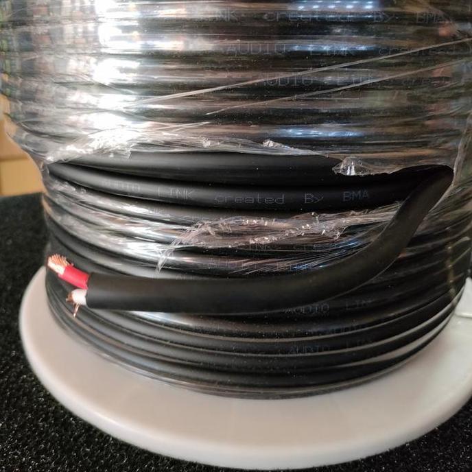 Kabel Speaker BMA 2 x 2,5 ORI Tembaga Kuningan 1 Rol Kabel Link Audio