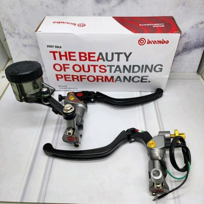 Master Rem Brembo Izumi Set Kanan Kiri + Tabung Big Smoke Master Rem +Pluss Duduk Spion Original Dan
