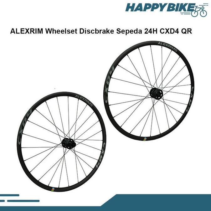 TERBARU ALEXRIM Wheelset CXD4 QR Velg Sepeda Road Bike Alloy Discbrake 700c HOT SALE
