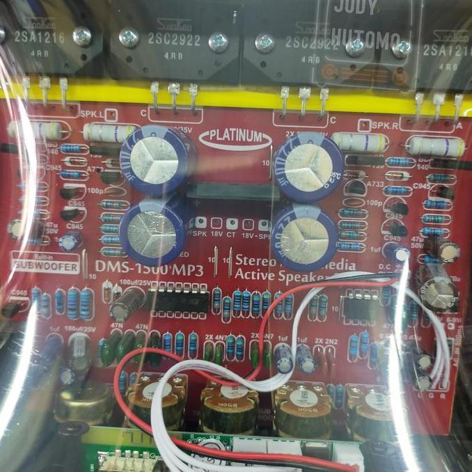 Kit Power Speaker Active Aktif SMS-1500 Bluetoot plus Subwoofer Streo