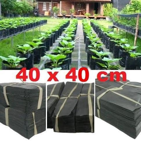 Ground- Polybag Tanaman Ukuran 40X40 1Kg - Polybag Planter Ukuran 40X40 1Kg Isi 30 Pcs - Planter Tam